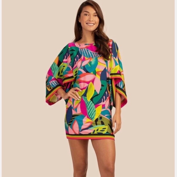Trina Turk Other - Trina Turk Cover Up Dress Rainforest Multi SZ L
